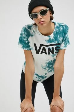 Γυναικεία Κοντομάνικο Βαμβακερό μπλουζάκι Vans πράσινο