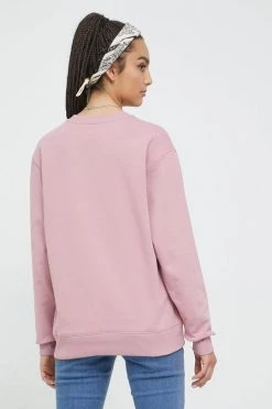 Γυναικεία Χωρίς φερμουάρ Βαμβακερή μπλούζα Vans χρώμα: ροζ, -Vans Κατάστημα unnamed file 1271