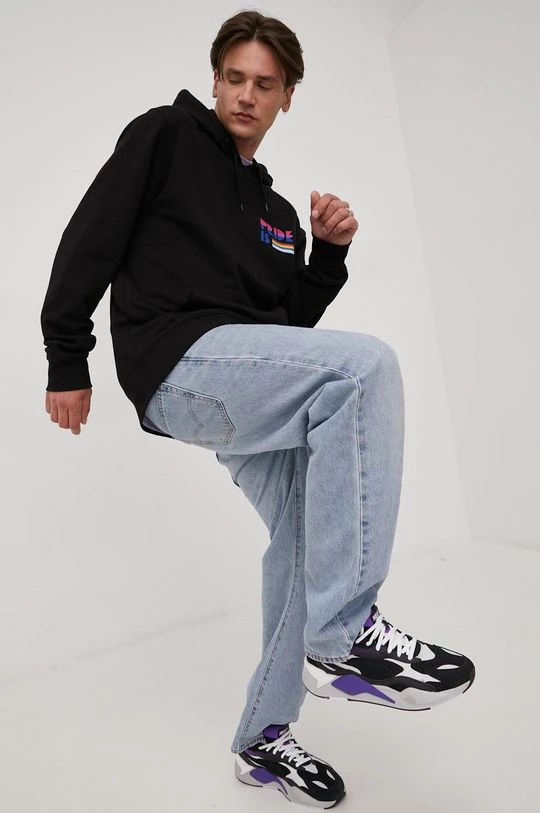 Γυναικεία Χωρίς φερμουάρ Βαμβακερή μπλούζα Vans μαύρο, 4 Γυναικεία Χωρίς φερμουάρ Βαμβακερή μπλούζα Vans μαύρο, - Image 2