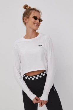 Γυναικεία Μακρυμάνικο Longsleeve Vans χρώμα: άσπρο