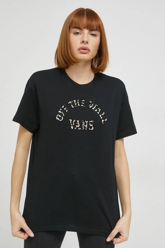 Γυναικεία Κοντομάνικο Βαμβακερό μπλουζάκι Vans μαύρο 3 Γυναικεία Κοντομάνικο Βαμβακερό μπλουζάκι Vans μαύρο