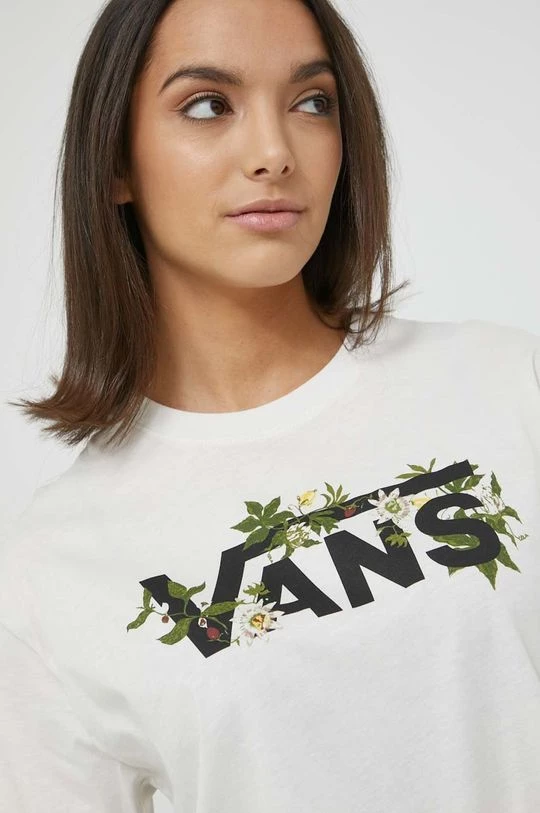 Γυναικεία Κοντομάνικο Βαμβακερό μπλουζάκι Vans μπεζ 6 Γυναικεία Κοντομάνικο Βαμβακερό μπλουζάκι Vans μπεζ - Image 4