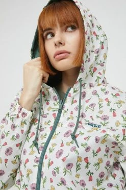 Γυναικεία Μακριά μπουφάν Μπουφάν δυο όψεων Vans πράσινο,