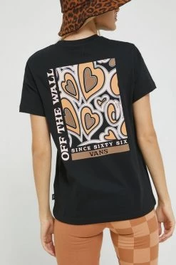 Γυναικεία Κοντομάνικο Βαμβακερό μπλουζάκι Vans μαύρο -Vans Κατάστημα unnamed file 1568