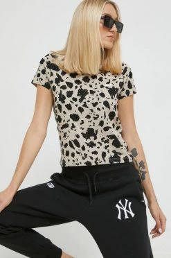 Γυναικεία Κοντομάνικο Βαμβακερό μπλουζάκι Vans μπεζ