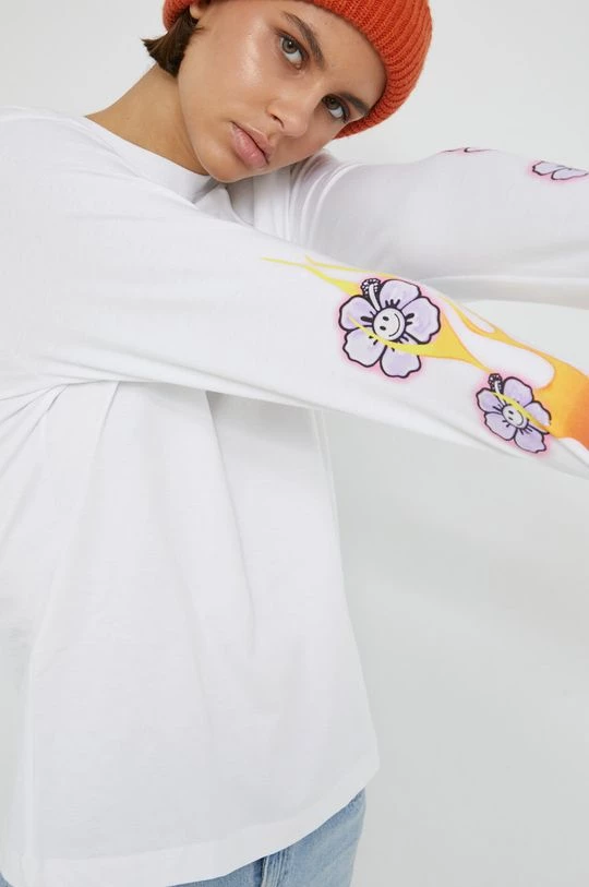 Γυναικεία Μακρυμάνικο Βαμβακερή μπλούζα με μακριά μανίκια Vans άσπρο 7 Γυναικεία Μακρυμάνικο Βαμβακερή μπλούζα με μακριά μανίκια Vans άσπρο - Image 5