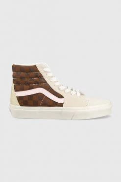 Γυναικεία Ψηλά Πάνινα παπούτσια Vans Sk8-hi μπεζ