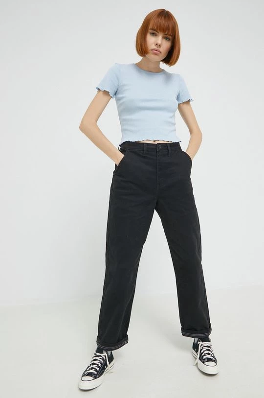 Γυναικεία Υφασμάτινα Παντελόνι Vans μαύρο, 4 Γυναικεία Υφασμάτινα Παντελόνι Vans μαύρο, - Image 2