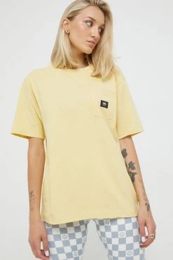 Γυναικεία Κοντομάνικο Βαμβακερό μπλουζάκι Vans κίτρινο