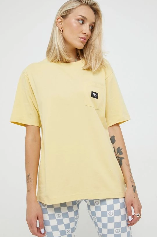 Γυναικεία Κοντομάνικο Βαμβακερό μπλουζάκι Vans κίτρινο 3 Γυναικεία Κοντομάνικο Βαμβακερό μπλουζάκι Vans κίτρινο
