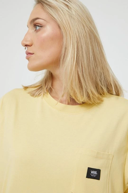 Γυναικεία Κοντομάνικο Βαμβακερό μπλουζάκι Vans κίτρινο 6 Γυναικεία Κοντομάνικο Βαμβακερό μπλουζάκι Vans κίτρινο - Image 4