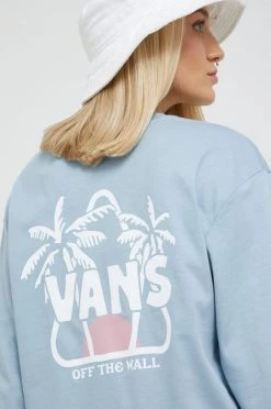 Γυναικεία Μακρυμάνικο Βαμβακερή μπλούζα με μακριά μανίκια Vans μπλε