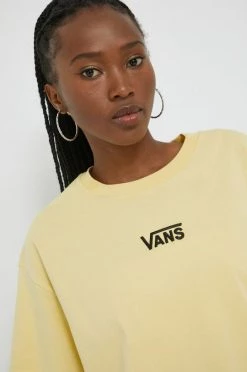 Γυναικεία Κοντομάνικο Βαμβακερό μπλουζάκι Vans κίτρινο