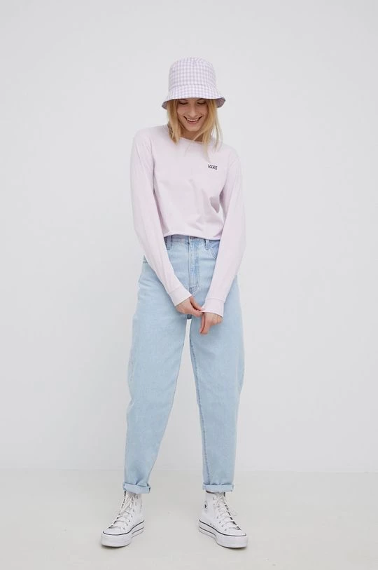 Γυναικεία Μακρυμάνικο Βαμβακερό πουκάμισο με μακριά μανίκια Vans μοβ 4 Γυναικεία Μακρυμάνικο Βαμβακερό πουκάμισο με μακριά μανίκια Vans μοβ - Image 2