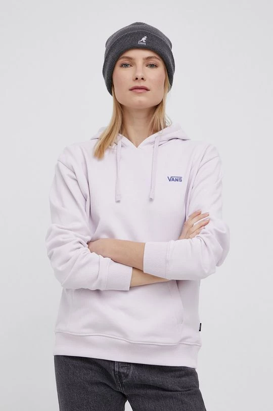 Γυναικεία Χωρίς φερμουάρ Βαμβακερή μπλούζα Vans χρώμα: μοβ, 6 Γυναικεία Χωρίς φερμουάρ Βαμβακερή μπλούζα Vans χρώμα: μοβ, - Image 4