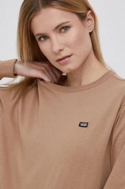 Γυναικεία Μακρυμάνικο Βαμβακερό πουκάμισο με μακριά μανίκια Vans καφέ -Vans Κατάστημα unnamed file 1918