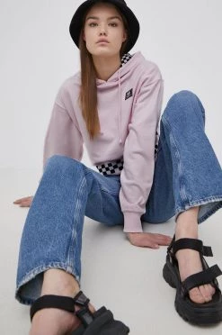 Γυναικεία Χωρίς φερμουάρ Vans - Βαμβακερή μπλούζα ροζ