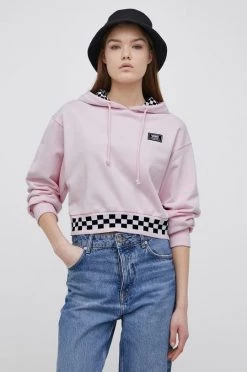 Γυναικεία Χωρίς φερμουάρ Vans - Βαμβακερή μπλούζα ροζ -Vans Κατάστημα unnamed file 1927