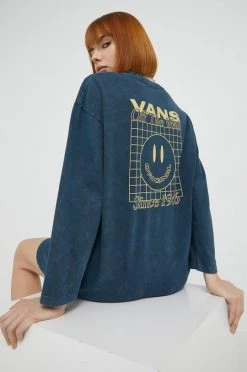 Γυναικεία Φορέματα Βαμβακερό φόρεμα Vans ναυτικό μπλε,