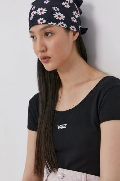 Γυναικεία Αμάνικος Μπλουζάκι Vans χρώμα: μαύρο -Vans Κατάστημα unnamed file 2020