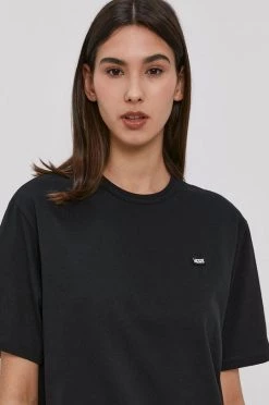 Γυναικεία Κοντομάνικο Μπλουζάκι Vans χρώμα: μαύρο -Vans Κατάστημα unnamed file 2024