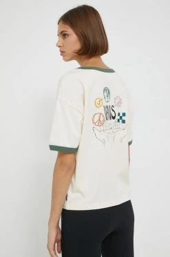 Γυναικεία Κοντομάνικο Βαμβακερό μπλουζάκι Vans μπεζ -Vans Κατάστημα unnamed file 2129