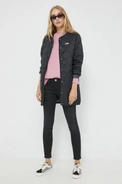 Γυναικεία Μακριά μπουφάν Μπουφάν δυο όψεων Vans μαύρο, -Vans Κατάστημα unnamed file 2141