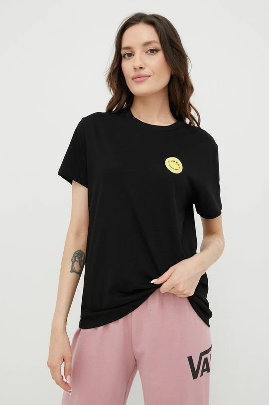 Γυναικεία Κοντομάνικο Βαμβακερό μπλουζάκι Vans μαύρο 5 Γυναικεία Κοντομάνικο Βαμβακερό μπλουζάκι Vans μαύρο - Image 3