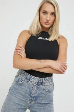 Γυναικεία Αμάνικος Top Vans μαύρο