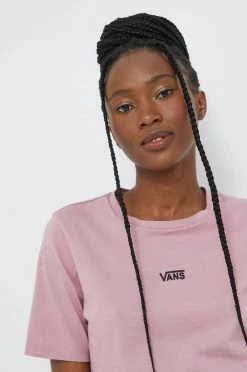 Γυναικεία Κοντομάνικο Βαμβακερό μπλουζάκι Vans ροζ