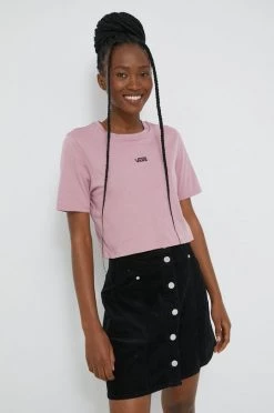 Γυναικεία Κοντομάνικο Βαμβακερό μπλουζάκι Vans ροζ -Vans Κατάστημα unnamed file 2192