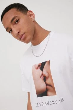 Γυναικεία Κοντομάνικο Βαμβακερό μπλουζάκι Vans X Sara Lorusso άσπρο