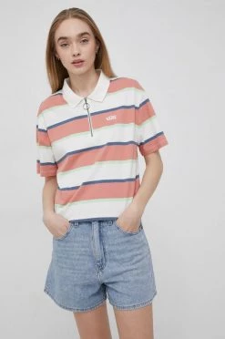 Γυναικεία Κοντομάνικο Βαμβακερό μπλουζάκι Vans πορτοκαλί