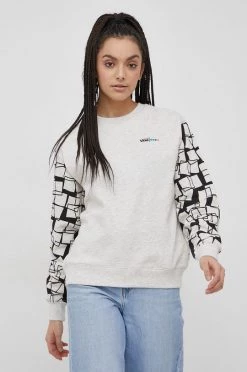 Γυναικεία Χωρίς φερμουάρ Μπλούζα Vans X MOCA χρώμα: γκρι