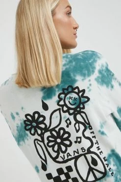 Γυναικεία Μακρυμάνικο Βαμβακερή μπλούζα με μακριά μανίκια Vans χλωμό λευκό