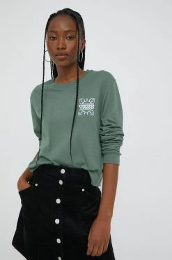 Γυναικεία Μακρυμάνικο Βαμβακερή μπλούζα με μακριά μανίκια Vans πράσινο -Vans Κατάστημα unnamed file 2746