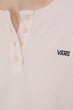 Γυναικεία Χωρίς φερμουάρ Βαμβακερή μπλούζα Vans χρώμα: ροζ, -Vans Κατάστημα unnamed file 2769
