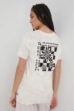 Γυναικεία Κοντομάνικο Βαμβακερό μπλουζάκι Vans μπεζ