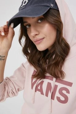 Γυναικεία Χωρίς φερμουάρ Βαμβακερή μπλούζα Vans χρώμα: ροζ, -Vans Κατάστημα unnamed file 2930