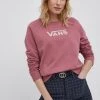 Γυναικεία Χωρίς φερμουάρ Βαμβακερή μπλούζα Vans χρώμα: ροζ, -Vans Κατάστημα unnamed file 2954