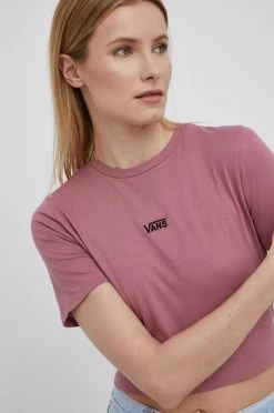 Γυναικεία Κοντομάνικο Βαμβακερό μπλουζάκι Vans ροζ