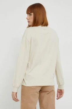 Γυναικεία Μακρυμάνικο Βαμβακερή μπλούζα με μακριά μανίκια Vans μπεζ, -Vans Κατάστημα unnamed file 306