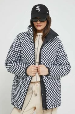 Γυναικεία Μακριά μπουφάν Μπουφάν δυο όψεων Vans μαύρο,