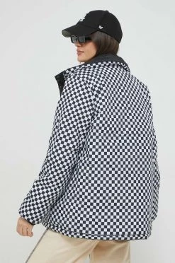 Γυναικεία Μακριά μπουφάν Μπουφάν δυο όψεων Vans μαύρο, -Vans Κατάστημα unnamed file 312