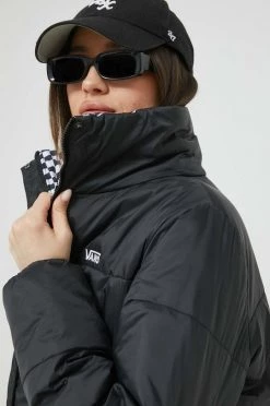 Γυναικεία Μακριά μπουφάν Μπουφάν δυο όψεων Vans μαύρο, -Vans Κατάστημα unnamed file 314