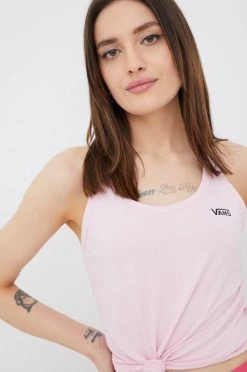 Γυναικεία Αμάνικος Top Vans ροζ