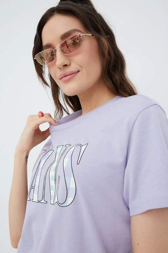 Γυναικεία Κοντομάνικο Βαμβακερό μπλουζάκι Vans μοβ 6 Γυναικεία Κοντομάνικο Βαμβακερό μπλουζάκι Vans μοβ - Image 4