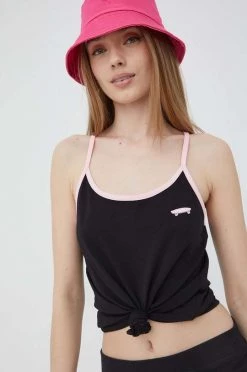 Γυναικεία Αμάνικος Top Vans μαύρο