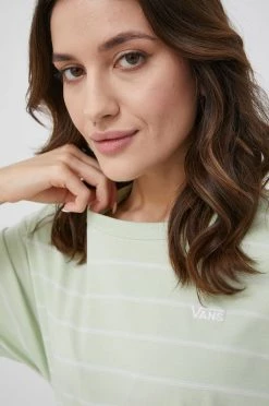 Γυναικεία Κοντομάνικο Μπλουζάκι Vans χρώμα: πράσινο -Vans Κατάστημα unnamed file 3260