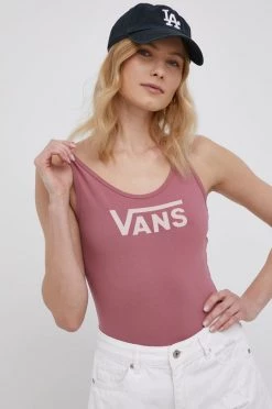 Γυναικεία Αμάνικος Top Vans χρώμα: ροζ